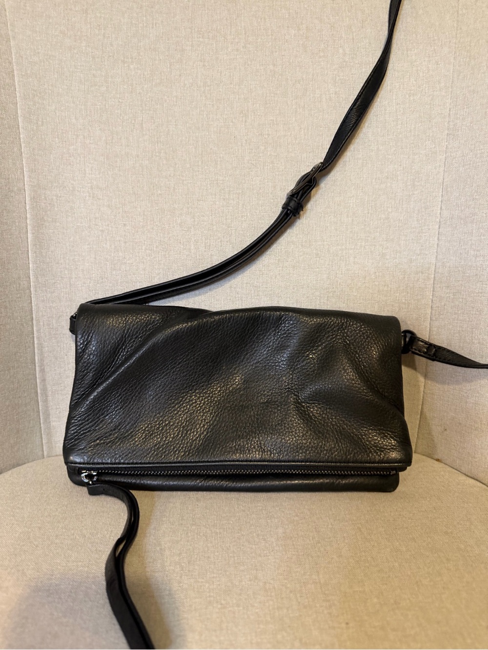 margot Black Leather Crossbody Bag - Picture 6 of 6